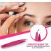 KICHLY Pink Eyebrow Tweezers Set - 4 Professional Tweezers & Travel-Friendly Leather Case for Perfect Plucking - Buy Online on GoSupps.com