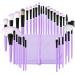 32-Piece Professional Makeup Brush Set with Nylon Bag - Purple - Buy Online on GoSupps.com