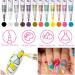 Owelth 12 Colors 3D Nail Art Pen Set - DIY Nail Design Graffiti Manicure Tools for Halloween & Christmas - Premium Nail Polish Pencils - Buy Online on GoSupps.com