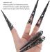 Lurrose 5pcs Halloween Cosplay Nails Claw Ring- Vampire Witch Finger Knuckle False Long Nails- Halloween Costume Props for Party Supplies - Buy Online on GoSupps.com