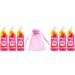 The Pink Stuff The Miracle Toilet Cleaner Gel 6Pk x 750ml + Our Gift for You: Organza Bag Size: 9 x 7 x 0.1cm