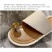Casual Comfortable Split-Toe Flat Slide Sandals for Women - Summer Bunion Separator Fashion Slides (Size 7.5 Black - Buy Online on GoSupps.com