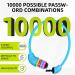 SPGOOD Kids Bicycle Lock - 10x650mm Anti-Theft Cable with Number Combination - Blue Bicycle Accessory for Girls & Boys - Buy Online on GoSupps.com