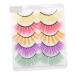 Beavorty 5 Pairs colored false eyelashes colored lashes faux lashes dramatic lashes cosplay lashes mermaid eyelashes cosplay fake eyelashes natural do it yourself Imitation 3d