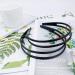 REDANHA Black Plastic Headband with Double Row Teeth Comb - Chic Non-Slip Hair Accessory for Women and Girls - Daily Dating Decorations - 2 Pieces - Buy Online on GoSupps.com