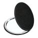 YTZJ Direct Compact Vanity Makeup Mirror for Men  Women and Girls  Black Elegant Round Travel Cosmetic Mirrors for Pocket  Purse or Handbag  Portable Small Magnifying Handheld Mirror