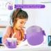 Nohlerlife Baby Training Cup with Lid and Straw - 300ml Purple Sippy Cup | Spill-Proof, Leak-Proof Soft Silicone Spout Cup - Buy Online on GoSupps.com