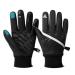 Hikenture Gloves Children Winter - Warm Winter Gloves Children Bicycle - slip -resistant bicycle gloves Finger gloves children winter - windproof touchscreen gloves children 2-12 years black XS