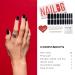 Buy Nailog Halfway Hardened Gel Nail Wraps - 20 Long-Lasting Nail Polish Strips | Salon Quality Gel Nail Stickers | Shiny Noir Finish - Buy Online on GoSupps.com