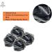 12-Pack Bamboo Charcoal Black Bath Loofah Shower Sponge Poufs - Wholesale Bulk Lot - Buy Online on GoSupps.com