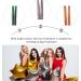 Lurrose 1 Set Piece hair color strip straight long hair strand highlights curly hairpieces hair sparkle strands clip in hair extension hair glitter strands hair strands iron prom tool - Buy Online on GoSupps.com