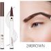 Eyebrow Pencil with 4 Fork Tip Eyebrow Contouring Pen Brow Pencils for Women Makeup Eyebrow Pen Pencil (Brown) - Buy Online on GoSupps.com