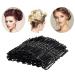 U Shaped Hair Pins 100pcs - 2.4 Bobby Pins for Adults & Kids | Hair Clips for Updo Hairstyles - Black 6cm - Buy Online on GoSupps.com