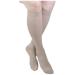 ITA-MED Knee High Socks H-304 Microfiber Size XL Beige 25-35 mmHg 2 Pack Beige X-Large