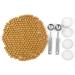Gold Sealing Wax Beads  Yoption 300 Pieces Octagon Seal Wax Beads with 4 Candles and 2 Melting Spoons for Wax Seal Stamp (Gold)