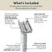 ROCKWELL RAZORS R1 White Chrome Double Edge Safety Razor Set with 5 Blades - Buy Online on GoSupps.com