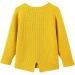 SMILING PINKER Toddler Girls Knit Cardigan | Soft & Warm Sweater with Pockets | 4 Years | Yellow - Buy Online on GoSupps.com