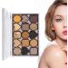 Fine Glitter Eyeshadow Powder - 15 Colors Ultra Shimmer Holiday Eye Pallet | Makeup Accessories For Face Body Eye Makeup Outdoor Activity Appointment Dating Traveling Use Lencyh 101#drunken and Golden Fans - Buy Online on GoSupps.com
