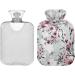 NAANLE Cherry Blossom Hot Water Bottle - 2L Transparent Heat Bottle for Back Pain Relief & Cold Therapy - Hand & Foot Warmer - Buy Online on GoSupps.com