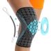 JBT Knee Braces for Knee Pain Relief Compression Knit with Patella Gel Pad & Side Stabilizers Provides Relief of Weak Swollen and Injured Knees (Blue X-Large) X-Large Blue