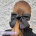 Bow Hair Clip 2PCS Hair Bows for Women Big Bowknot Hairpin French Bow Hair Clips with Ribbon Solid Color Hair Barrette Hair Bow Clips Soft Satin Silky Hair Bows for Women Girls(Black+Purple) - Buy Online on GoSupps.com