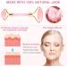 Jade Roller & Rose Quartz Facial Massager Set | Premium Stone Face Roller for Radiant Skin - Buy Online on GoSupps.com