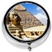Buy Pyramids of Egypt Round Pill Box - 3 Compartment Mini Travel Organizer for Vitamins & Medicines - Buy Online on GoSupps.com