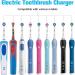 Beejoy USB Inductive Charging Base for Oral B Electric Toothbrush - Compatible with Braun Oral B Type 3757 - Waterproof Travel Charger - Buy Online on GoSupps.com