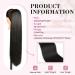 REECHO 28 Long Straight Drawstring Ponytail Extension - Synthetic Black Pony Tail Hairpiece for Women - Buy Online on GoSupps.com
