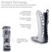 Aircast Walking Boot for Sprained Ankle | Orthopedic Walker Brace | Universal Fit Medical Boot with Air Cast Tube Sock | Medium Bundle with Lumintrail Bag - Buy Online on GoSupps.com