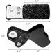 2 Piece Jewelers Loupe Set 30X 60X 90X with LED Light and UV Black Light - Magnifying Glass for Jewelry, Diamond, Gem, Coin, Stamp, Rock - Black - Buy Online on GoSupps.com