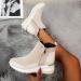 EKOUSN Fashion Waterproof High Top Women's Boots - Comfortable Zipper Platform Wedge Shoes - Buy Online on GoSupps.com