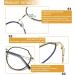 DUCO Blue Light Blocking Glasses for Women & Men - Stylish Computer Eyewear W014 in Black Gold - Protect Your Eyes - Buy Online on GoSupps.com