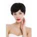 WIG ME UP DP-HH-1 Human Hair Wig for Women & Men - Short Pixie Wavy Black Style - International Shipping Available - Buy Online on GoSupps.com