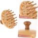 Healvian 3ST Massage Comb - Portable Wooden Shampoo Brush for Professional Hair Care | Comfortable Hand Massage Hairbrush - Buy Online on GoSupps.com