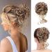 Hair Bun Hairpiece for Women Synthetic Messy Bun Hair Piece Tousled Updo Hair Buns Extension Elastic Band Curly Chignon Scrunchie Ponytail Extension for Women Hair Chignons(AM41-2) - Buy Online on GoSupps.com