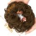 OMGREAT 2PCS Thick Updo Messy Hair Buns Curly Wavy Ponytail Extensions - Ginger Brown Mix Bleach Blonde - Buy Online on GoSupps.com