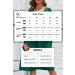 OUGES Women's Spring Casual Midi Dress with Pockets - Long Sleeve V-Neck Floral Wrap Dress (XXL, Green) - Buy Online on GoSupps.com