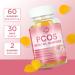 PCOS Inositol Gummies for Ovarian & Hormonal Balance, 60 Count PCOS Gummies with Myo-Inositol, Folate & Zinc Helps Menstrual Cycle, Orange Flavor Ovulation Gummy for Wellness Ovulation & Fertility - Buy Online on GoSupps.com
