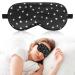 Sleep Mask Soft Eye Mask with Adjustable Strap for Sleeping Eye Sleep Shade Cover Blackout Eye Mask Night Blindfold Block Light Eyeshade for Men Women Night Sleeping Travel Nap Meditation