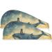 Starry Sky Girl Whale Hair Towel 2 Pack | Super Absorbent Quick Dry Hair Turbans for Women & Girls - Buy Online on GoSupps.com