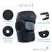 Sana-Vita Pro Knee Brace - Ultimate Pain Relief & Support for Sports | Meniscus Tear & Arthritis | One Size Black - Buy Online on GoSupps.com