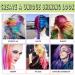 Hair Chalk Comb 10 Colors Temporary Hair Coloring Comb Non-Toxic Washable Combo Hair Chalk Comb Suitable for Christmas Carnival Party Cosplay Use - Buy Online on GoSupps.com