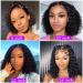 Curly Bob Human Hair Wig 10 Middle Part 13x4 Lace Front 150% Density - Pre Plucked HD Transparent Lace Frontal Wig for Black Women - Buy Online on GoSupps.com