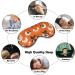 Outdoor Light-Blocking Eye Mask | Orange Chicken Pattern | Air Travel & Multi-Functional Polyester Eye Mask - Buy Online on GoSupps.com