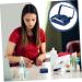 Mikikit Travel Makeup & Glasses Case Set - 3 Sets of 4-Piece Color Care Boxes - Durable Blue Etui Holder - Perfect for International Shipping - 6.5x4.5x2 cm - Buy Online on GoSupps.com