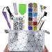 haaskew Hotfix Applicator Rhinestones Setter Wand Tool with 2 Boxes Total 7200pcs Mix Color Rhinestones White