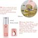 BTuregsau 6X Portable Nano Mister Mini Steamer Atomization Eyelash Extensions with Mirror Pink - Buy Online on GoSupps.com