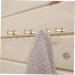 STOBAZA 5pcs Clothes Hook Wall Mounted Hooks Purse Hooks Bathroom Wall Hooks Convenient Hanger Bags Bathrobe 2.9X1.8CM Golden - Buy Online on GoSupps.com