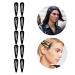 10 Black Metal Hair Clips for Little Girls - 2.68 Inch Slippery Side Clips for Perfect Hairstyle Hold - Buy Online on GoSupps.com